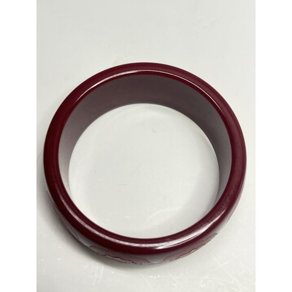 Tiffany & Co. Paloma Picasso Red Wide Bangle Resin Zellige Bracelets 7 1/2" - Picture 8 of 11